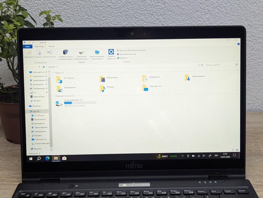 Ноутбук Б/В Fujitsu LifeBook U939X, Intel Core i5-8265U, DDR4 16GB, SSD 256GB, 13" Full HD Сенсор