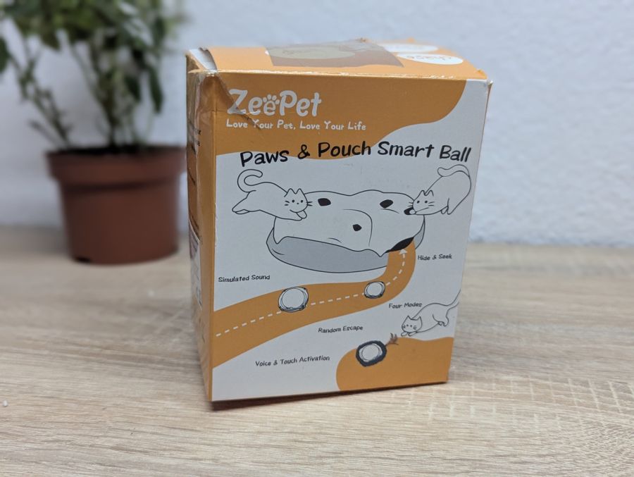 Новий Інтерактивна іграшка для котів ZeePet Paws & Pouch Smart Ball [ProductHub SKU ZeePet(15)]