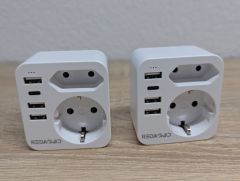 Новий Туристичний адаптер Redagod 6в1 4USB 2шт [ProductHub SKU Redagod(16)]