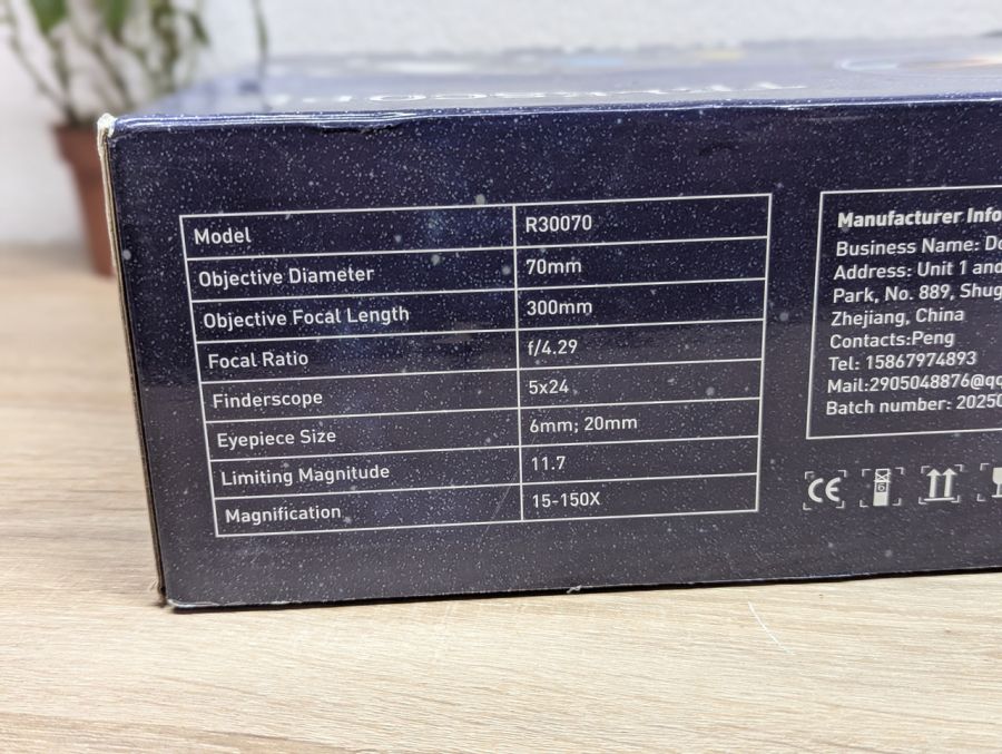 Новий Астрономічний телескоп-рефрактор R30070 [ProductHub SKU R30070(14)]