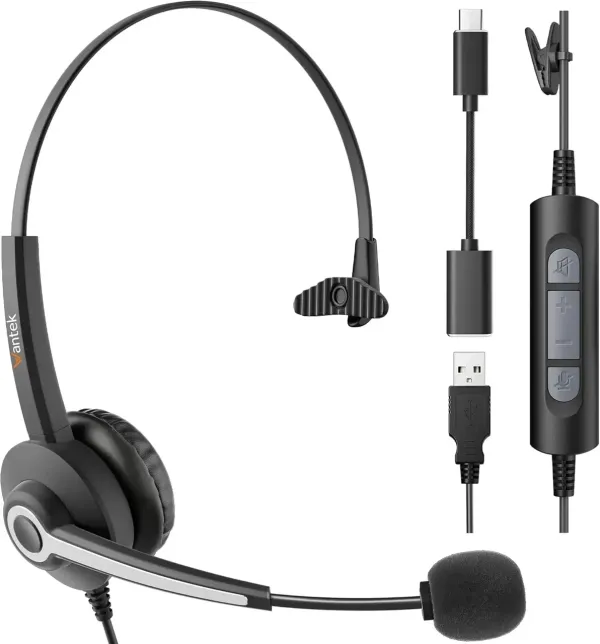 Новий Гарнітура Wantek 681N з мікрофоном