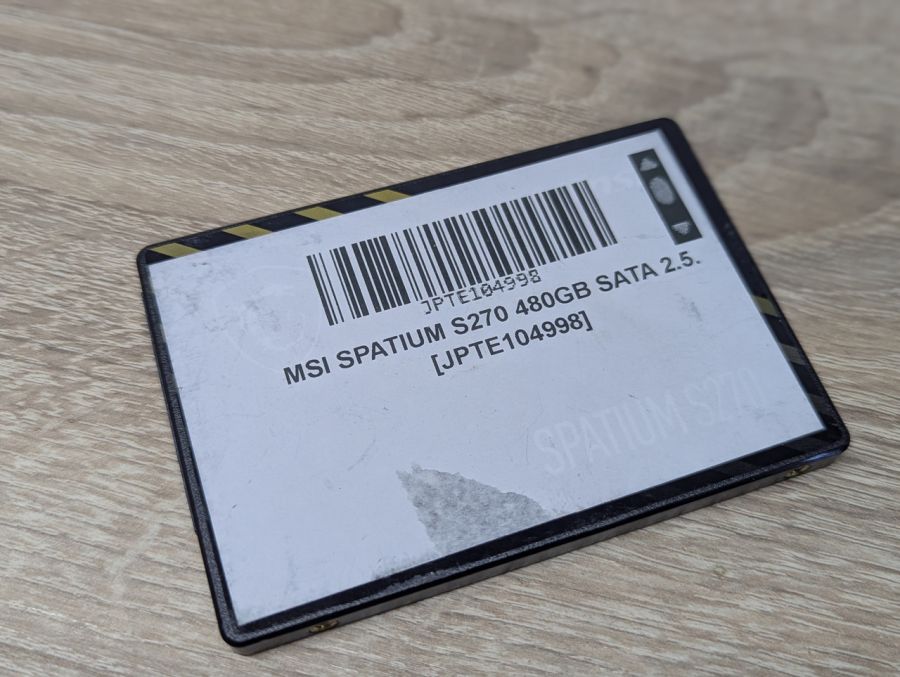 Б/В SSD MSI SPATIUM S270 480 ГБ 2.5" [ProductHub SKU MSIS270]