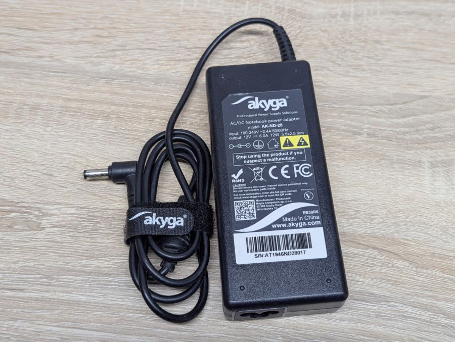 Б/В Блок живлення Akyga AK-ND-28 72 Вт 12 В 6.0 А 5.5 x 2.5 мм [ProductHub SKU AK-ND-28]