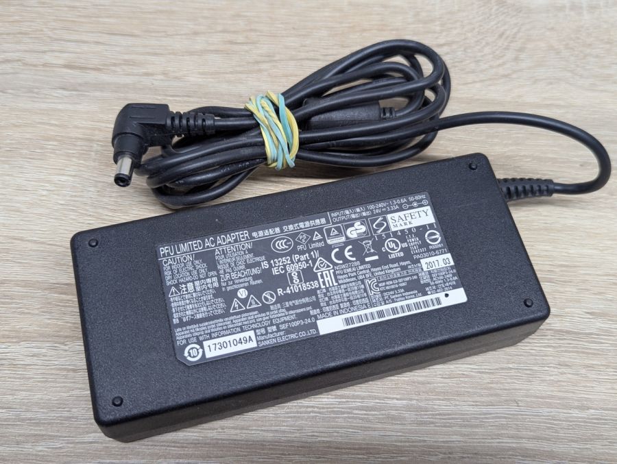 Б/В Блок живлення PFU Limited SEF100P3,79.92 Вт,24 В,3.33 А 5.5x2.1 мм [ProductHub SKU SEF100P3]