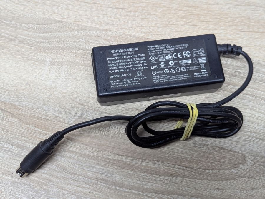 Б/В Блок живлення Powertron PA1065-050T2B650,5 В, 6.5 А,32.5 Вт,4-Pin DIN [ProductHub SKU 050T2B650]