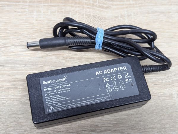 Б/В Блок живлення BestBattery BB20-DE19-A, 65 Вт,19.5 В,3.34 А,7.4 x 5.0 мм