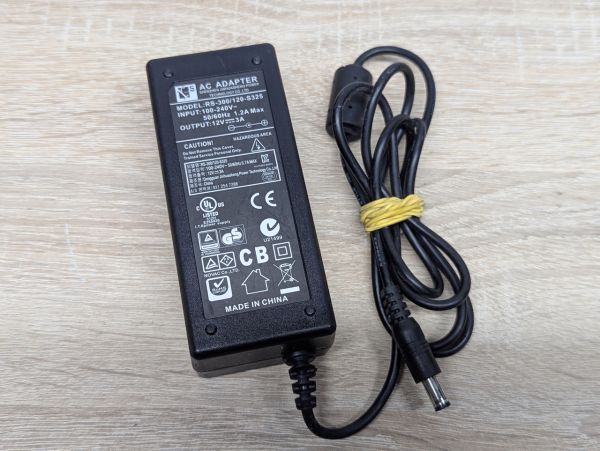 Блок живлення RS-Power RS-300/120-S325, 36 Вт,12В,3А,5.5x2.1 мм Б/В