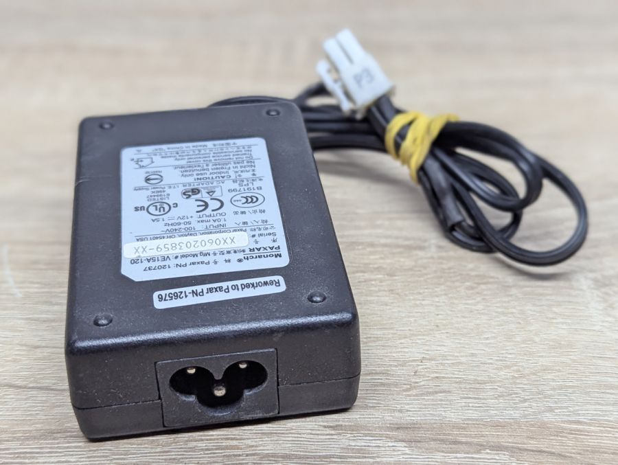 Б/В Блок живлення Monarch Paxar VE15A-120,2В,1.5А,4 Pin P3 [ProductHub SKU VE15A-120]