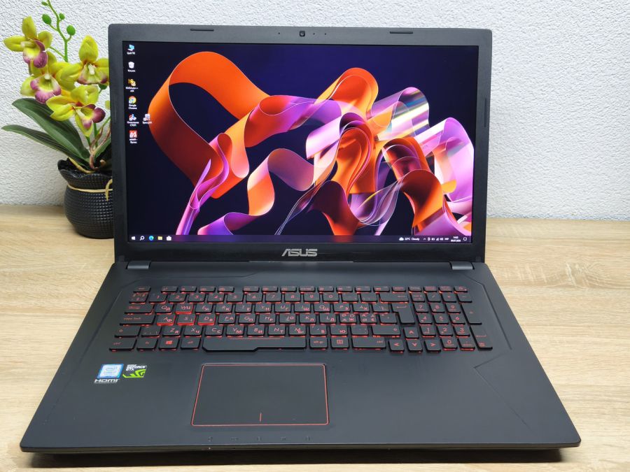 Ноутбук Б/В ASUS ROG GL753VE, Intel Core i7-7700HQ, DDR4 16 GB, SSD 512GB, NVIDIA GeForce GTX 1050 4Gb, 17" Full HD [ProductHub SKU Asus186]