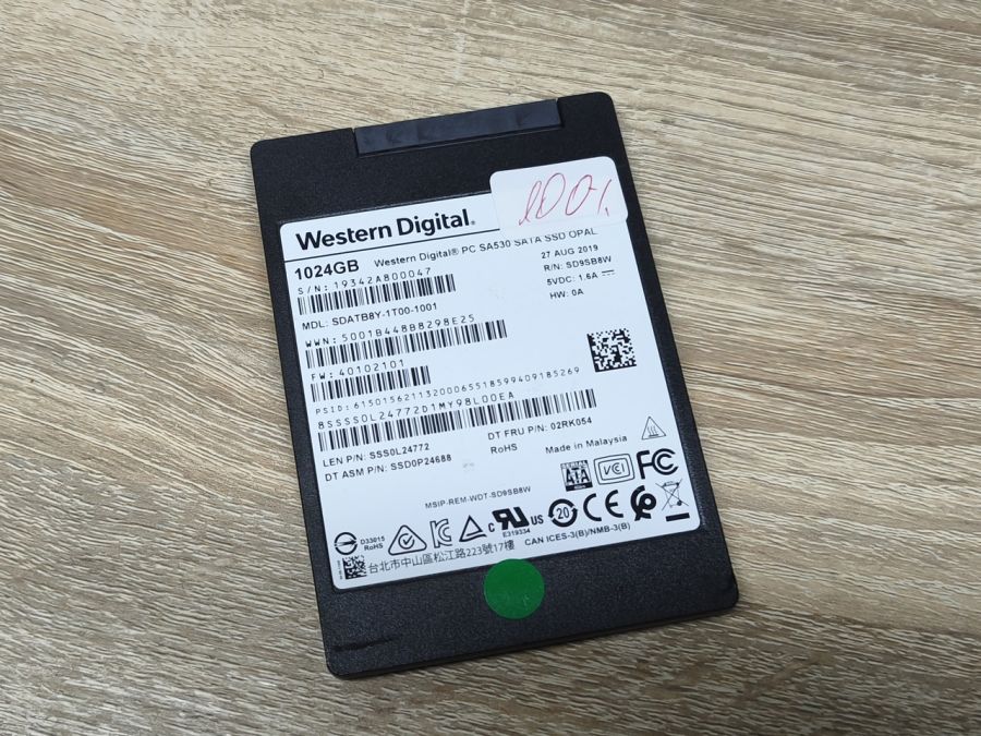 Б/В SSD Western Digital SA530 1024GB 2.5" Життя 100%