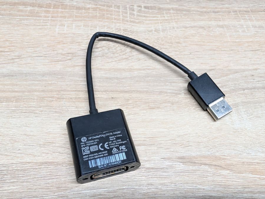 Б/В Адаптер-перехідник HP DisplayPort to DVI [ProductHub SKU KS10058]