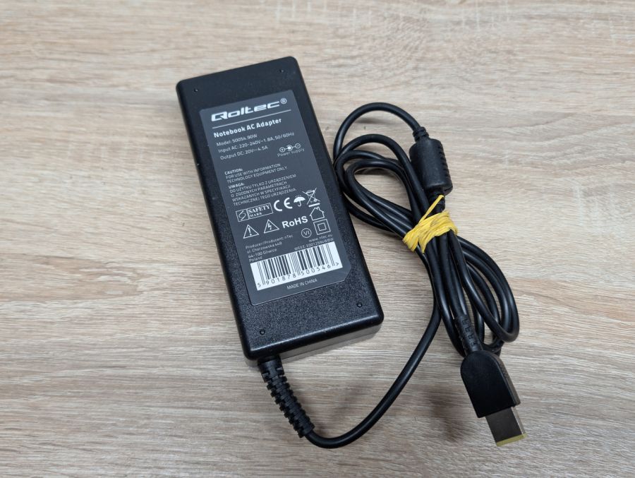 Блок живлення Qoultec 90W 20V 4.5A Slim Tip Б/В [ProductHub SKU 50054--]