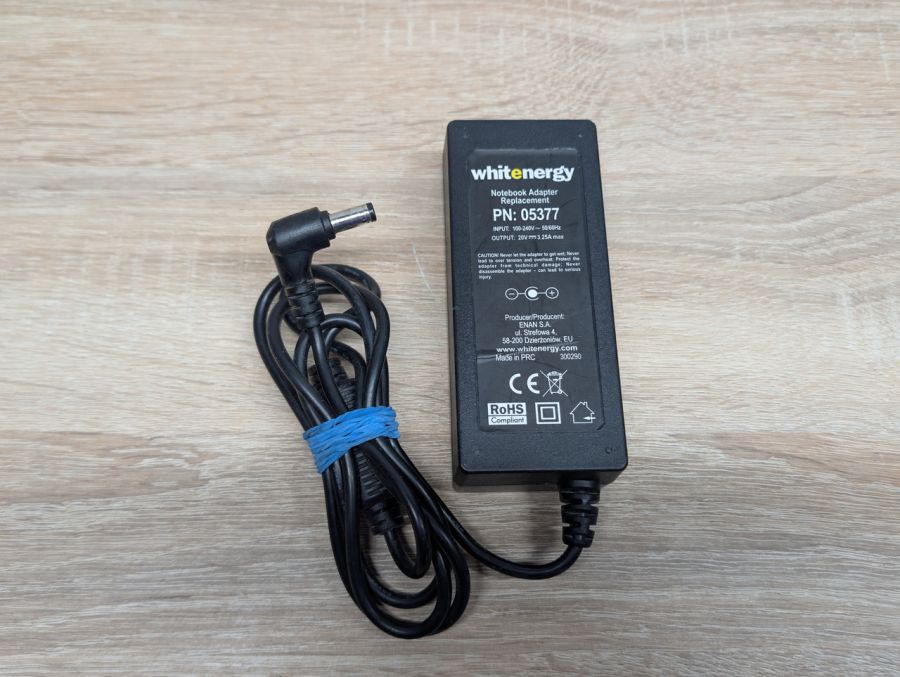 Б/В Блок живлення Whitenergy 65W 20V 3.25A 5.5 x 2.5 мм [ProductHub SKU 05377]