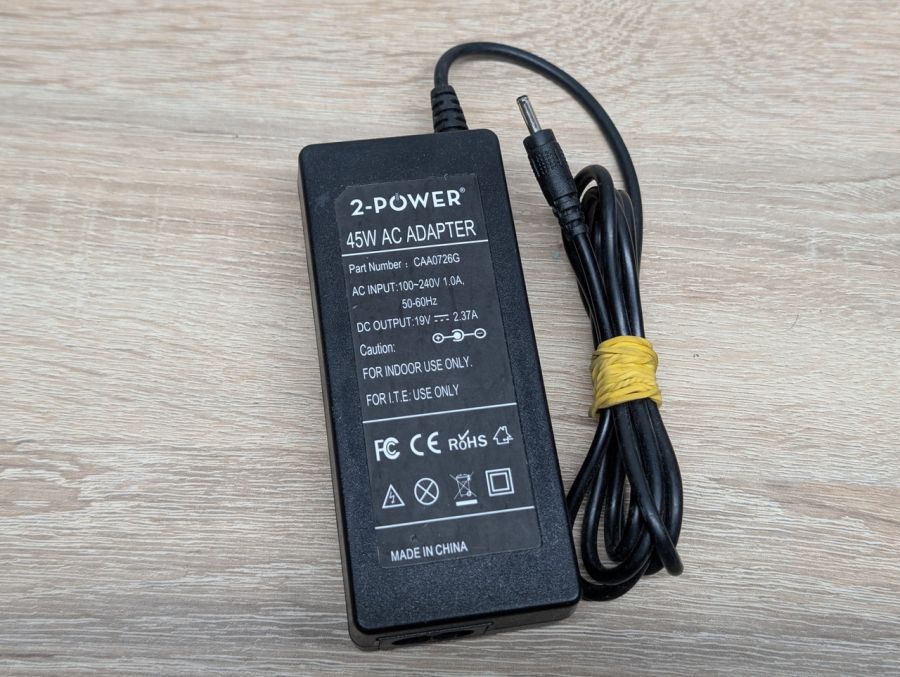 Блок живлення 2-POWER 45W 19V 2.37A 3.0 x 1.1 мм Б/В [ProductHub SKU CAA0726G]