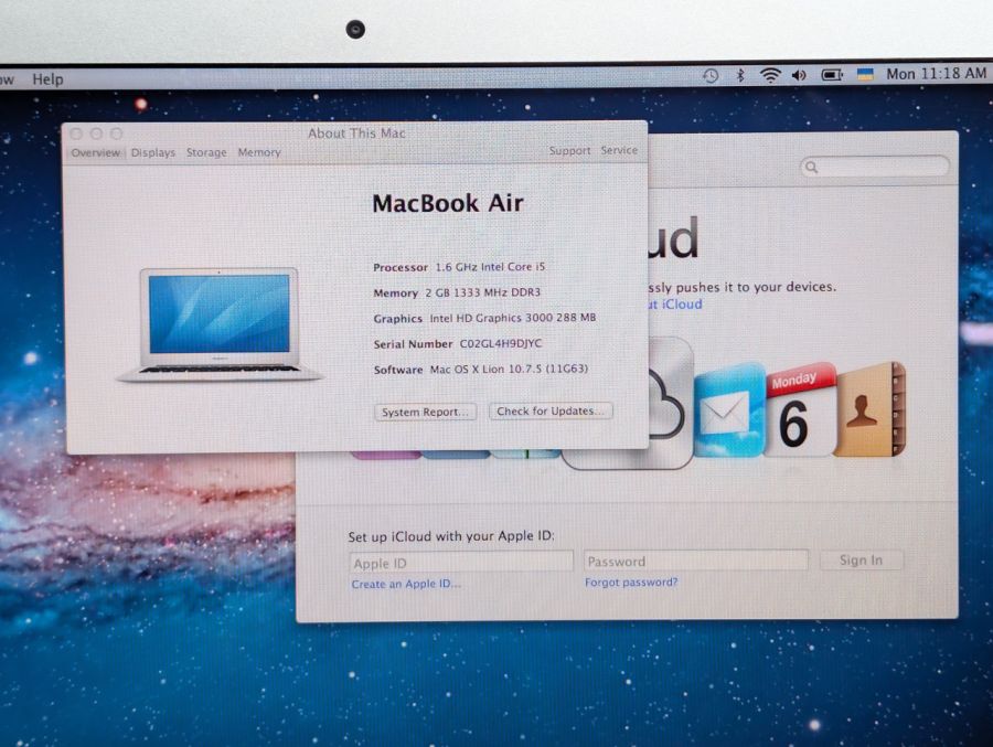 Apple MacBook Air 2011 A1465: Intel Core i5 2GB DDR3 SSD 128Gb Б/В [ProductHub SKU Apple3]