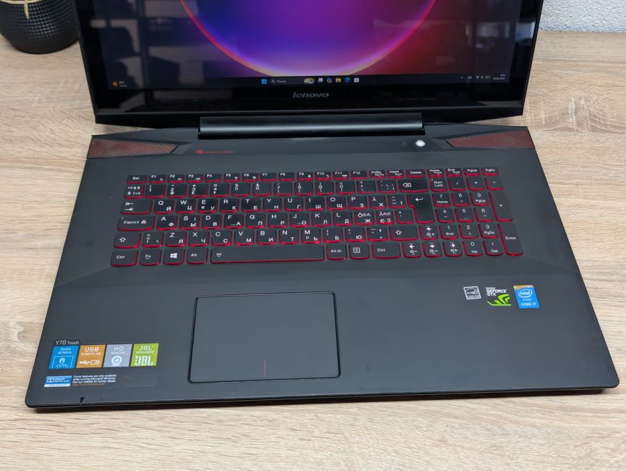 Ноутбук Lenovo Y70-70 Touch:17 Full HD Intel Core i7-4710HQ,12 GB DDR3,GeForce GTX 860M 4Gb SSD 360Gb Б/В [ProductHub SKU L653]