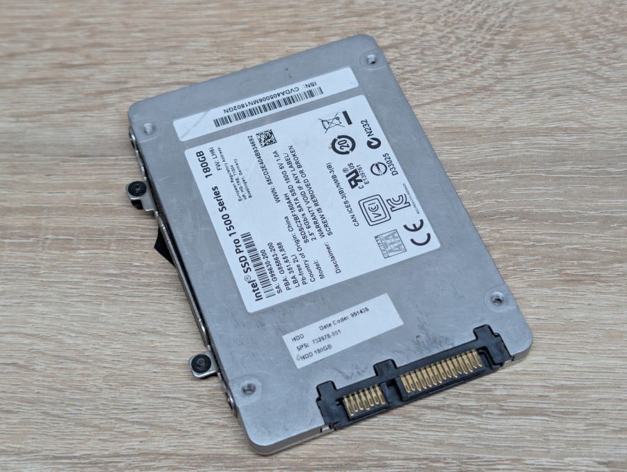 SSD Intel Pro 1500 Series 180Gb 2.5" Життя 99% Б/В [ProductHub SKU 180A4H]