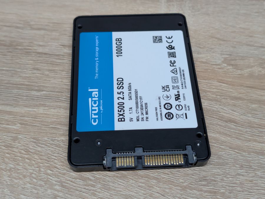 SSD Crucial BX500 1Tb 2.5" Життя 99% Б/В [ProductHub SKU BX5003]