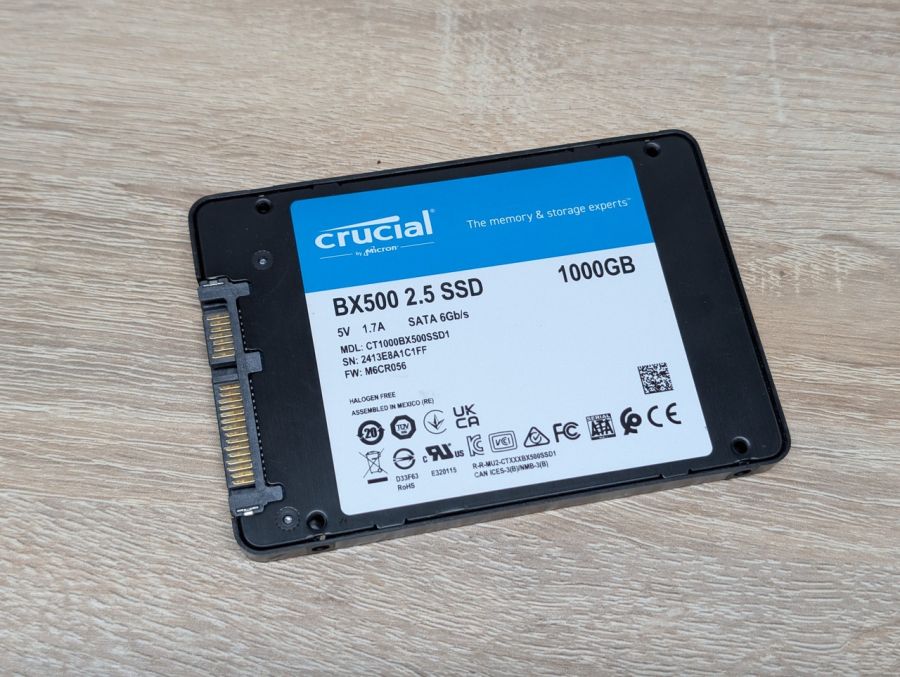 SSD Crucial BX500 1Tb 2.5" Життя 99% Б/В [ProductHub SKU BX5003]