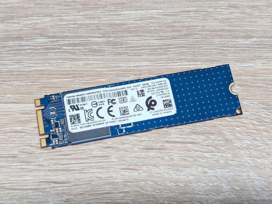 SSD Toshiba BG3 256GB NVMe M.2 2280 Життя 99% Б/В
