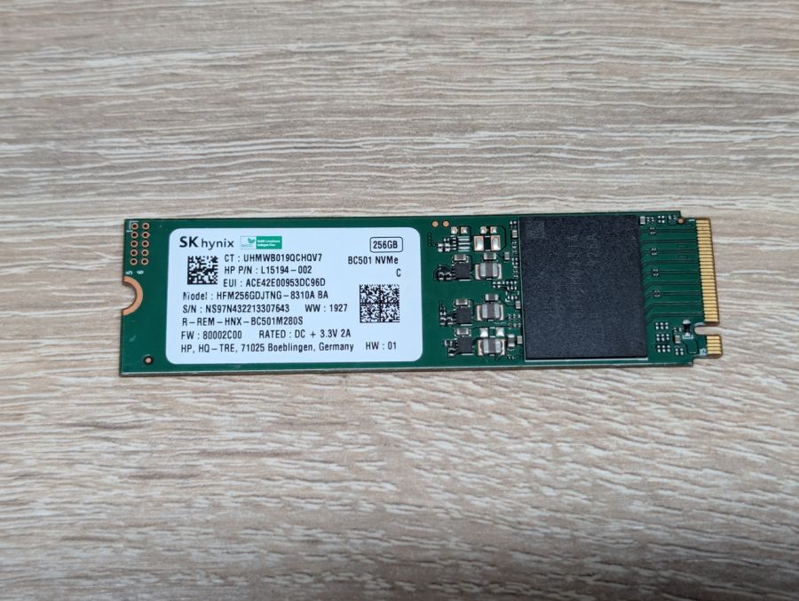 SSD SK hynix BC501 256GB NVMe M.2 2280 Життя 100% Б/В [ProductHub SKU BC501(13)]