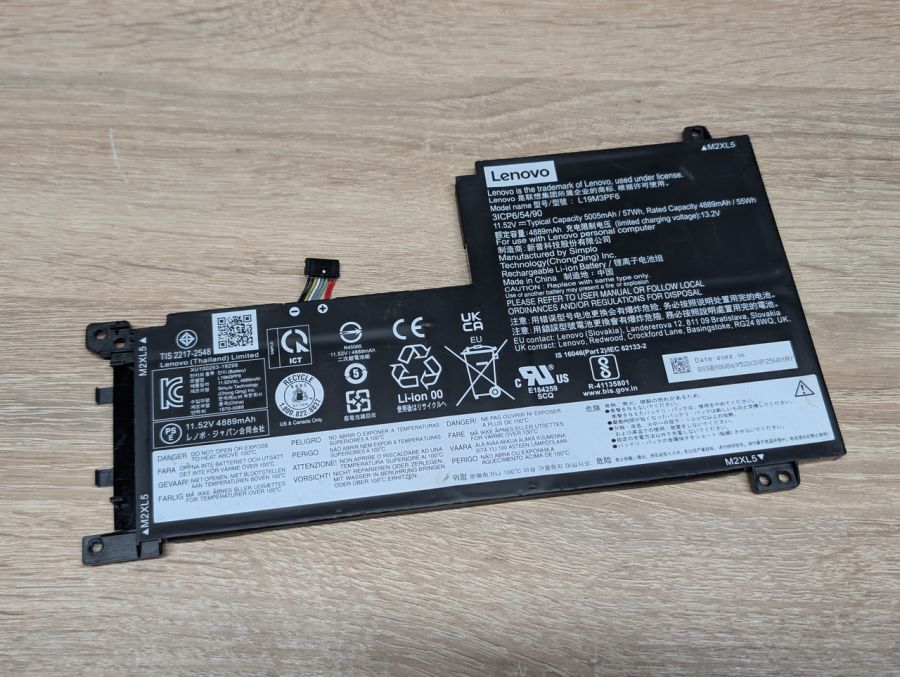 Оригінальна акумуляторна батарея Lenovo L19M3PF6 Б/В
