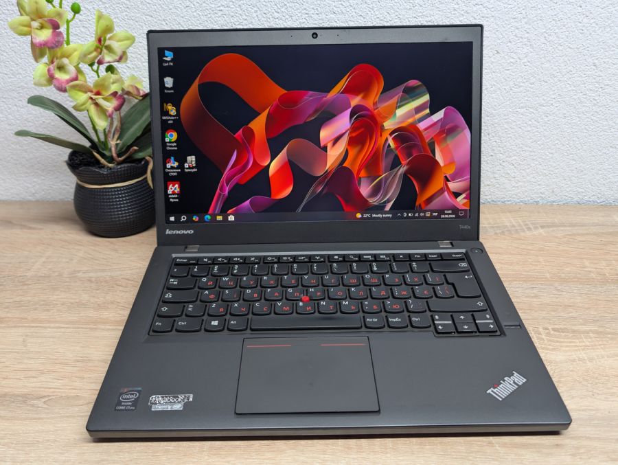 Ноутбук Б/В Lenovo ThinkPad T440S, Intel Core i7-4600U, DDR3 8GB, SSD 120GB, 14" Full HD [ProductHub SKU L672]