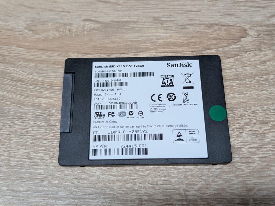 SSD SanDisk X110 128Gb 2.5" Життя 99% Б/В