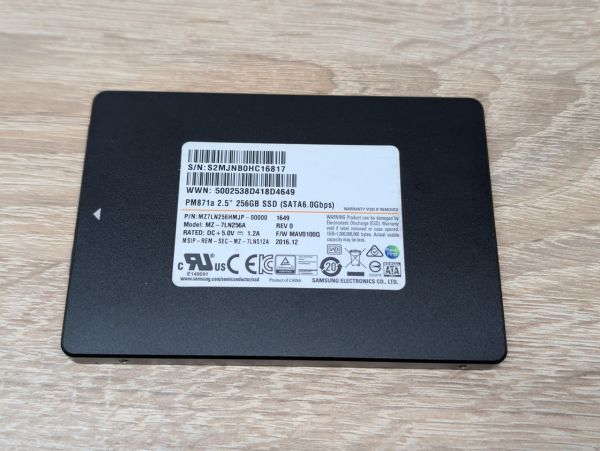 SSD Samsung PM871a 256 Gb 2.5" Життя 99% Б/В