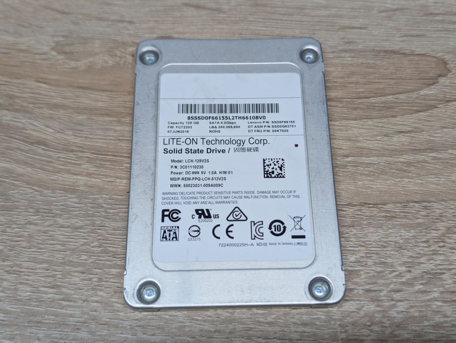 SSD Lite-On LCH-128V2S 128Gb 2.5" Життя 100% Б/В