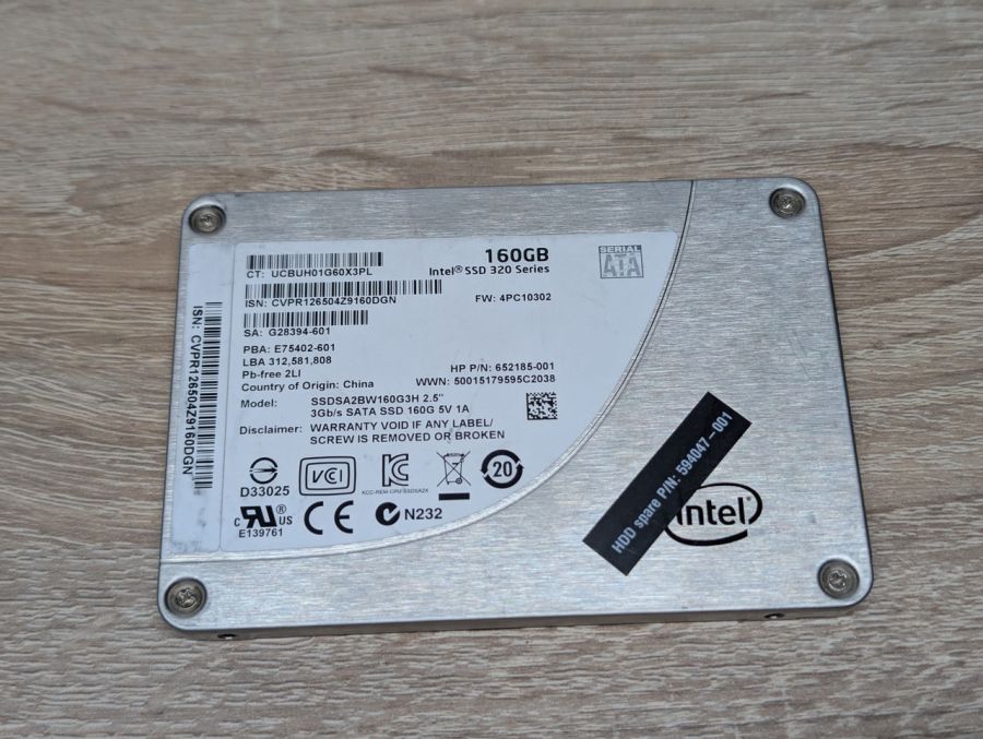 SSD Intel 320 Series 160Gb 2.5" Життя 99% Б/В