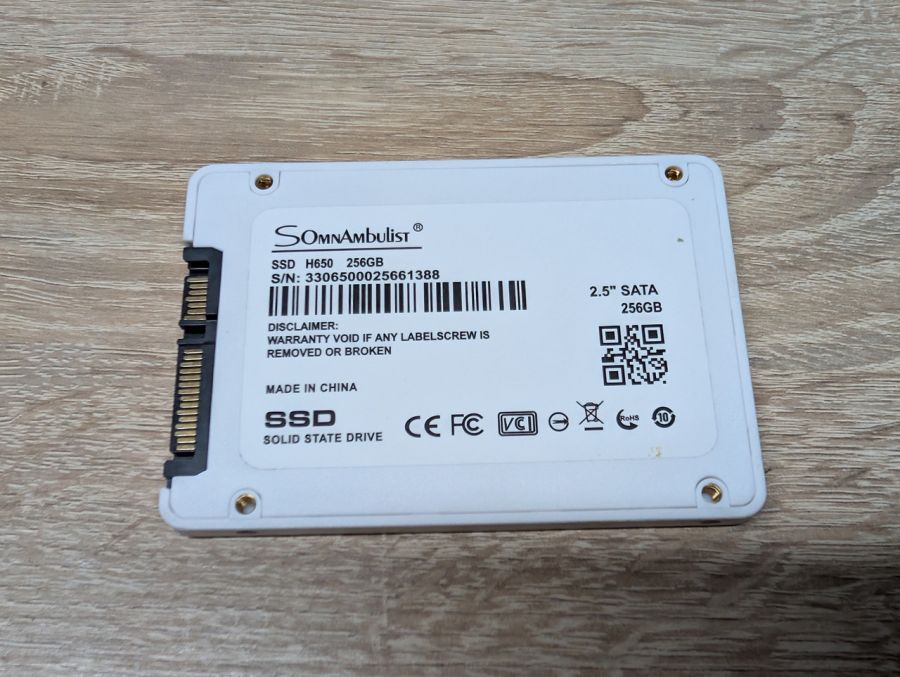 SSD Somnambulist H650 256Gb 2.5" Життя 100% Б/В [ProductHub SKU H650(6)]