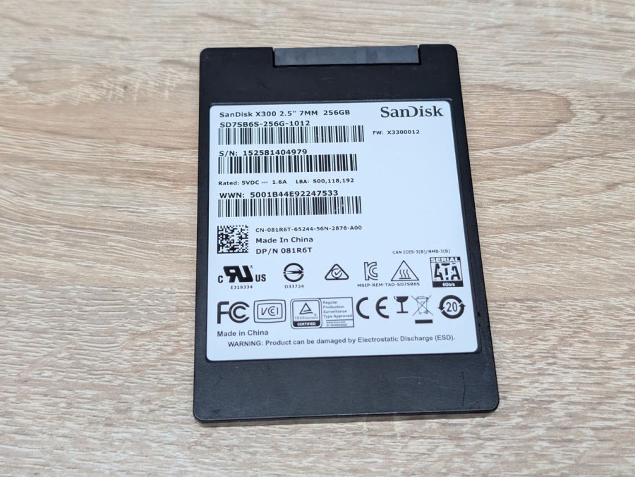 SSD SanDisk X300 256Gb 2.5" Життя 100% Б/В