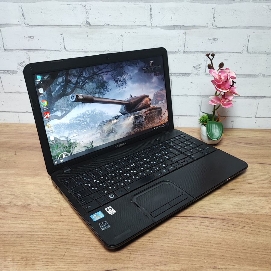Ноутбук Б/В Toshiba C850-1LN, Intel Core i3-2348M, DDR3 8 GB, SSD 128GB, 15.6" HD
