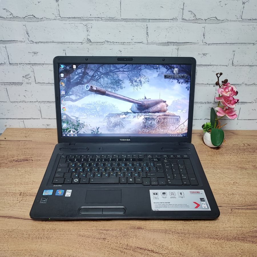 Ноутбук Б/В Toshiba Satellite C670-19E, Intel Core i5-2450M, DDR3 8 GB, SSD 128GB, 17.3" HD