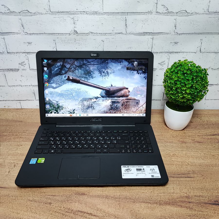 Ноутбук Б/В ASUS F554L, Intel Core i5-4210U, DDR3 12 GB, SSD 256GB, NVIDIA GeForce 820M 1Gb, 15.6"