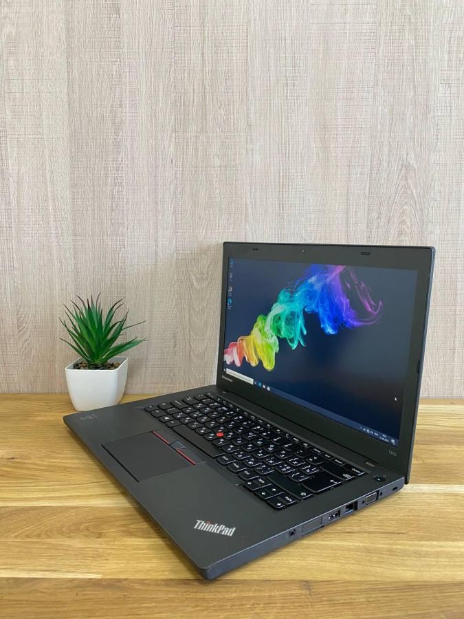 Ноутбук Б/В Lenovo ThinkPad T450 14, Intel Core i5-5300U, DDR3 8 GB, SSD 180GB, 14" HD (1600x900)