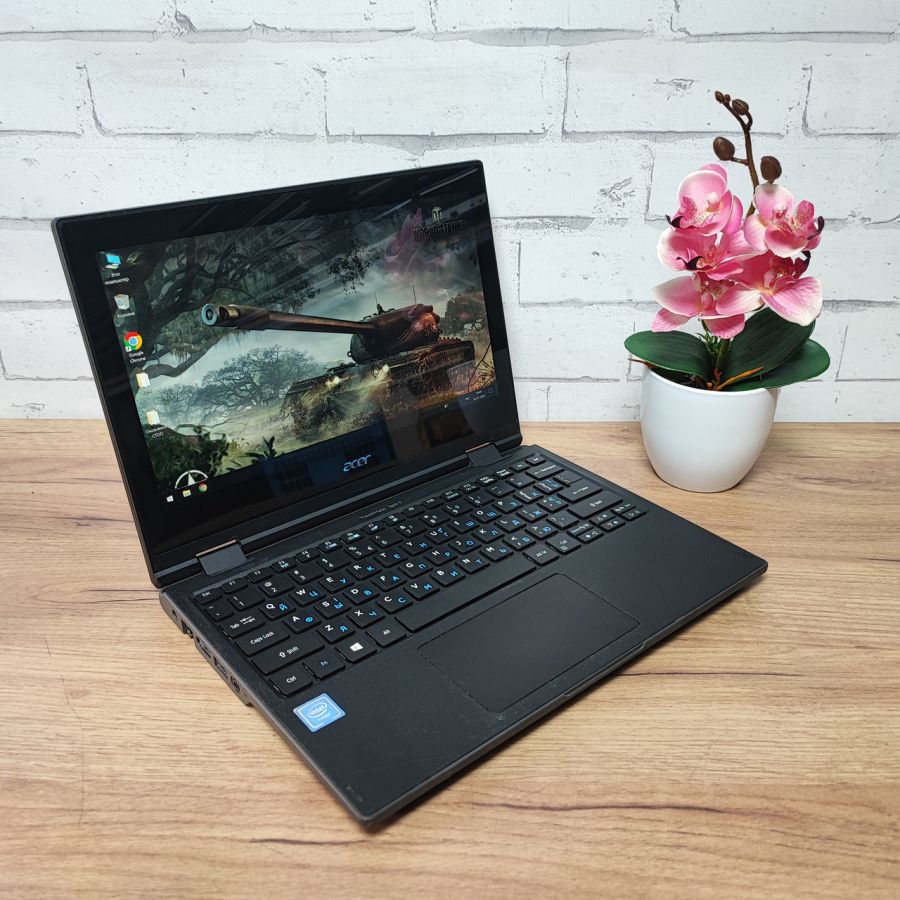 Ноутбук Б/В Acer TravelMate Spin B118, Intel Celeron N3450, DDR3 4 GB, SSD 64GB, 10" Full HD Сенсор