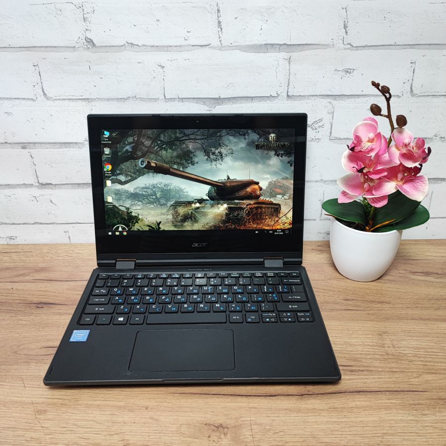 Ноутбук Б/В Acer TravelMate Spin B118, Intel Celeron N3450, DDR3 4 GB, SSD 64GB, 10" Full HD Сенсор