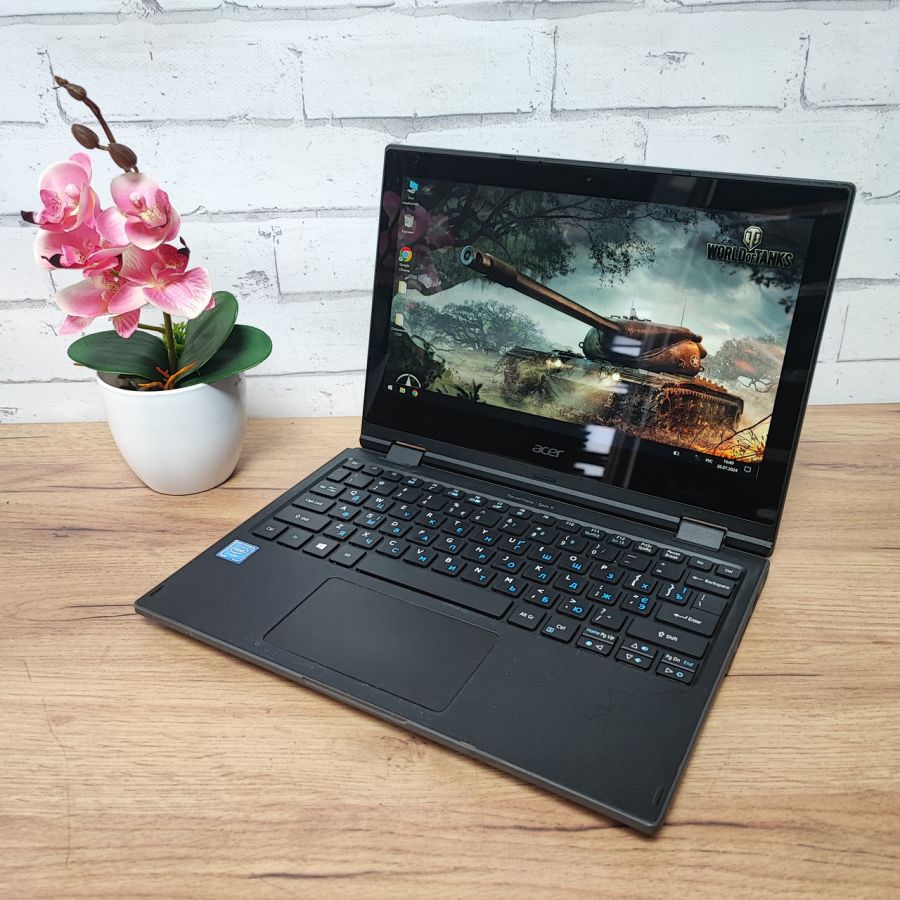 Ноутбук Б/В Acer TravelMate Spin B118, Intel Celeron N3450, DDR3 4 GB, SSD 64GB, 10" Full HD Сенсор