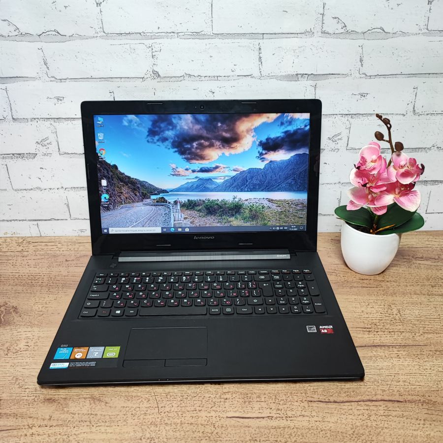 Ноутбук Б/В Lenovo G50-45, AMD A8-6410, DDR3 8 GB, SSD 128GB, AMD Radeon R5 1Gb, 15.6" HD