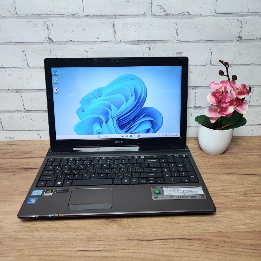 Ноутбук Б/В Acer Aspire 5750G, Intel Core i7-2630QM, DDR3 8 GB, SSD 128GB, NVIDIA GeForce 540M 2Gb, 15.6"