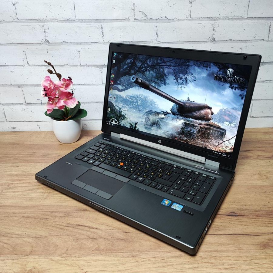 Ноутбук Б/В HP EliteBook 8770W, Intel Core i7-3740QM, DDR3 16 GB, SSD 128GB + HDD 500GB, AMD FirePro 4000 1Gb, 17" Full HD