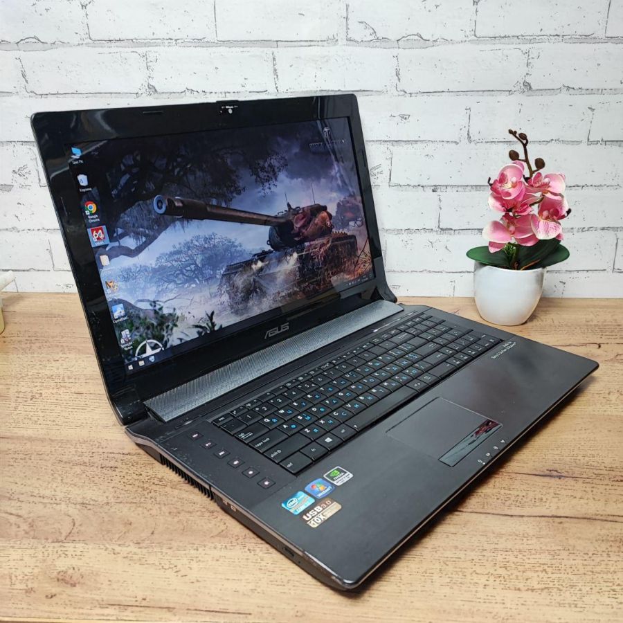 Ноутбук Б/В ASUS N73S, Intel Core i7-2630QM, DDR3 12 GB, SSD 128GB + HDD 250GB, NVIDIA GeForce GT 540M 1Gb, 17"