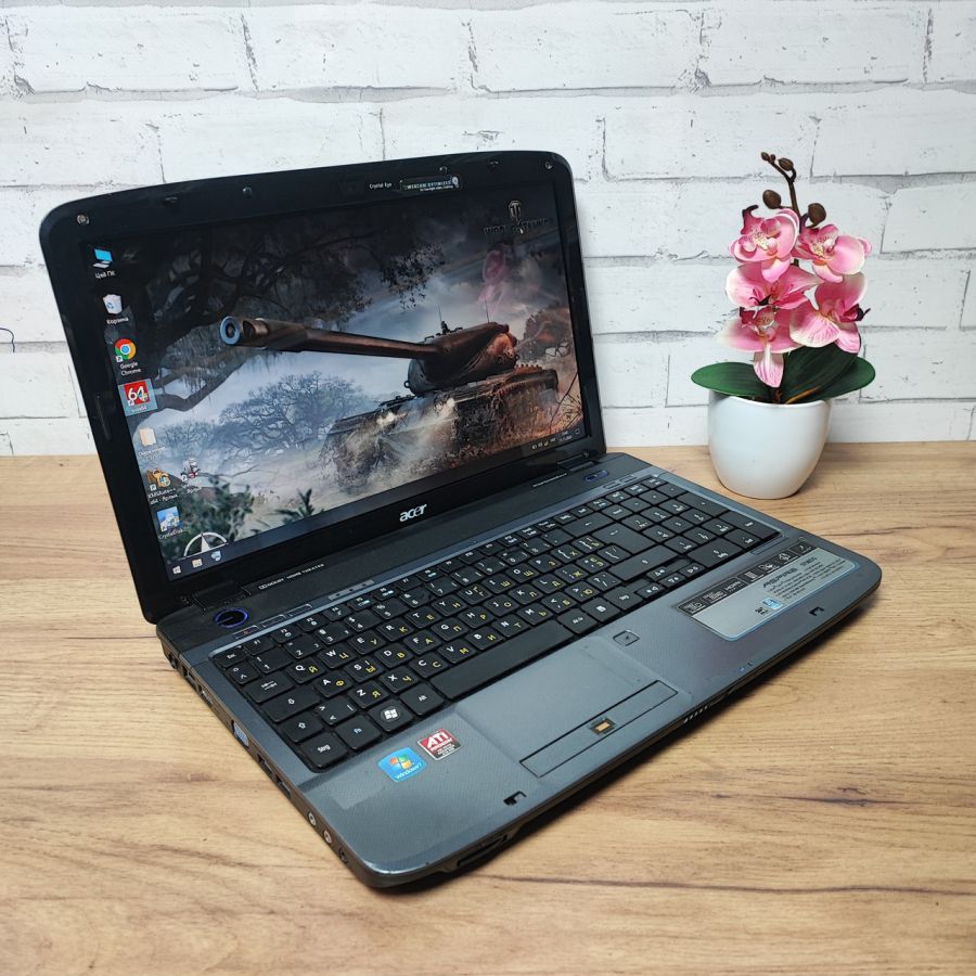 Ноутбук Б/В Acer Aspire 5738DG, Intel Core 2 Duo, DDR2 4 GB, SSD 128GB, AMD Radeon HD 4500, 15.6" HD