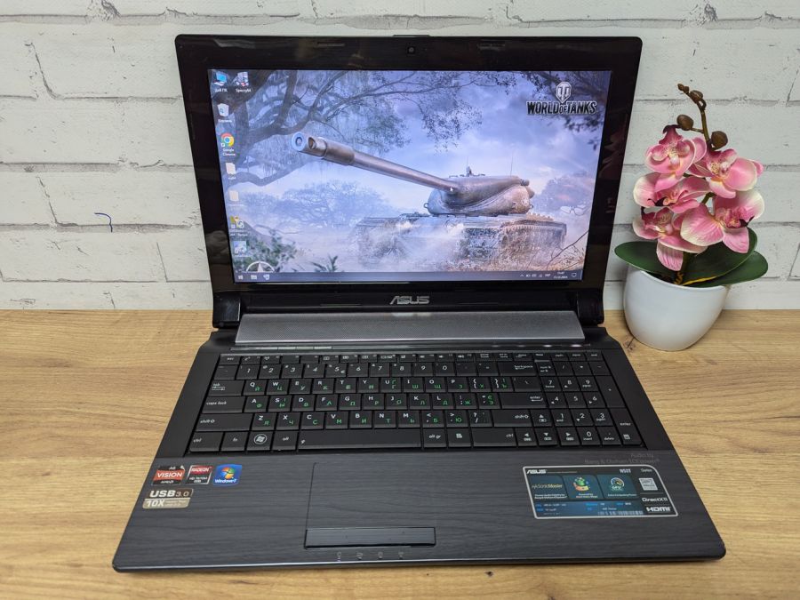Ноутбук Б/В ASUS N53T, AMD A6-3420M, DDR3 8 GB, SSD 256GB, AMD Radeon HD 7600 2Gb, 15.6" HD