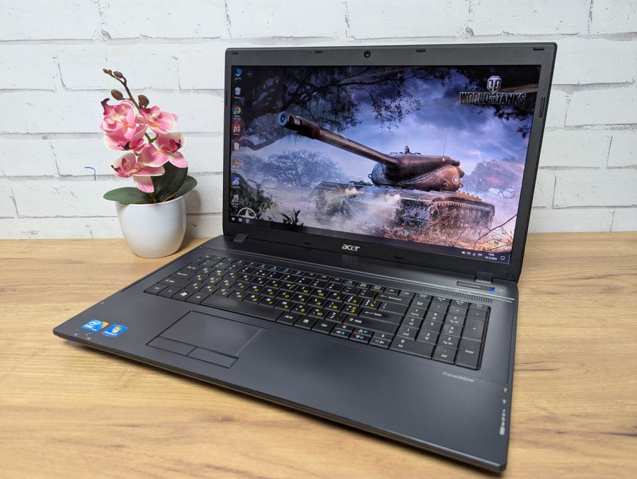 Ноутбук Б/В Acer TravelMate 7740 serias, Intel Core i3-370M, DDR3 8 GB, SSD 128GB, 17.3" HD