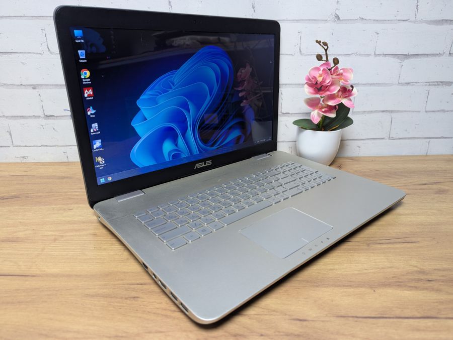 Ноутбук Б/В ASUS N751J, Intel Core i7-4710HQ, DDR3 12 GB, SSD 128GB, NVIDIA GeForce GTX 850M 2Gb, 17.3"