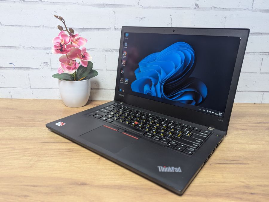 Ноутбук Б/В Lenovo A475, AMD A12-8830B, DDR4, SSD 128GB, AMD Radeon R7 Graphics 512 Gb, 14" Full HD Сенсор