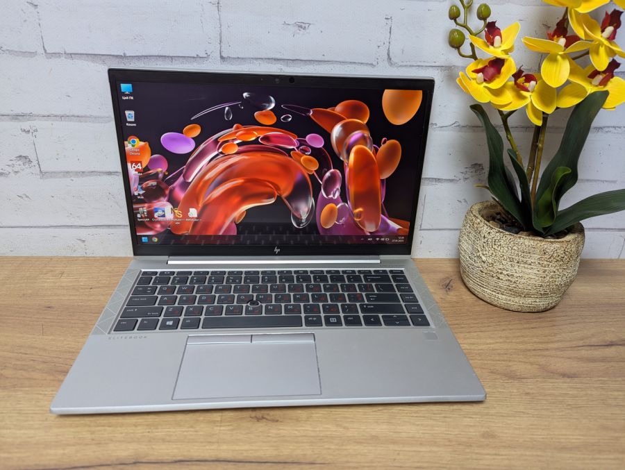 Уцінка! Ноутбук Б/В HP EliteBook 845 G7, AMD Ryzen 5 PRO, DDR4 16 GB, SSD 256GB, AMD Radeon Graphics, 14" Full HD Сенсор